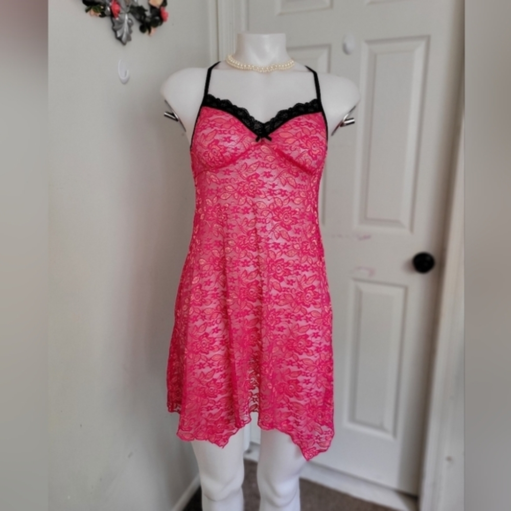 Pink Lace Nightgown